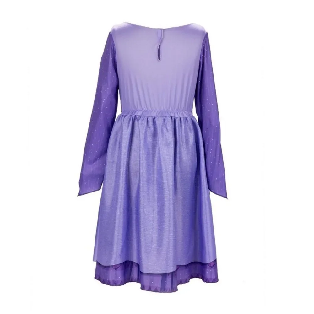 DISNEY WISHES Asha‎ Princess Dress Robe Purple costume 4-6x NWOT - Picture 3 of 5